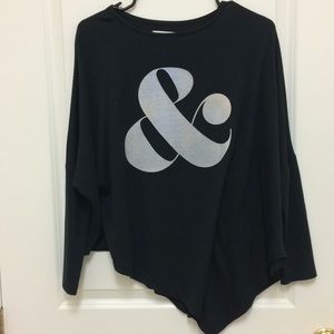 Ampersand poncho shirt